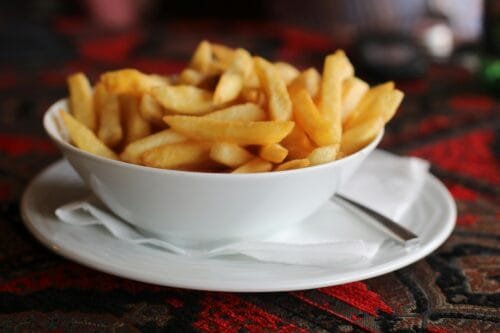 French Fries stock image on rancho avocado